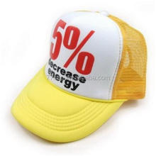 Advertising eco-friendly foam flat bill mesh trucker hat